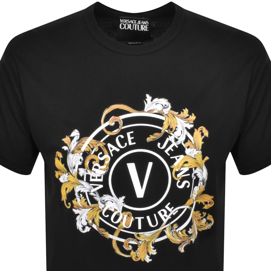★VERSACE★VエンブレムTシャツ V-Emblem Metallic Logo T-Shirt | VERSACE US